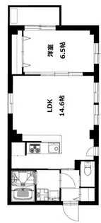 b’CASA Ikeda【4階】の間取り