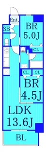 ブリシア新横浜【2階】の間取り