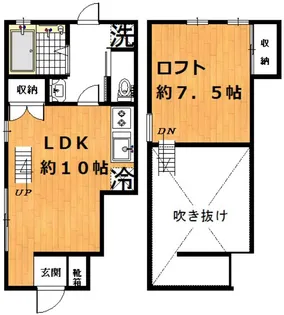 ガーデンテラス北沢【1階】の間取り