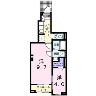 シャルマン櫻街6 梓館【1階】の間取り