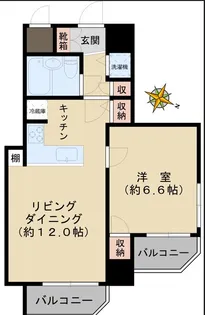グローリア初穂千駄木・ヴェルデ千駄木【8階】の間取り