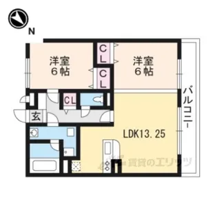 クレストブルー【2階】の間取り