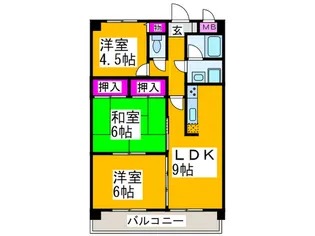 U・COURT 101【4階】の間取り