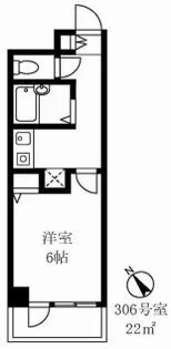 アスパ小石川【3階】の間取り