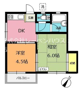 コーポコスギ【2階】の間取り
