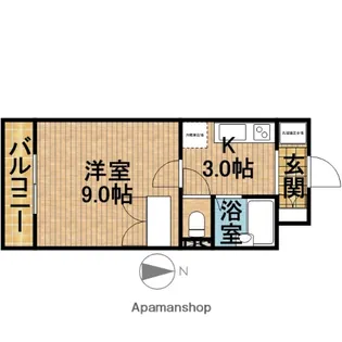 マンションロジュマンIII【1階】の間取り