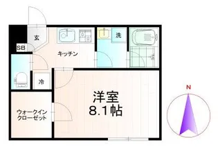 アスキー蒲田【3階】の間取り