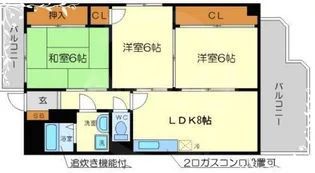 シバタハイツ【2階】の間取り