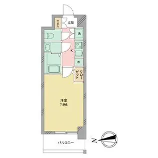 S-RESIDENCE志賀本通【4階】の間取り