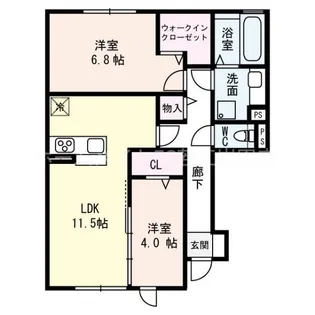 ロイヤルMaedaII【1階】の間取り