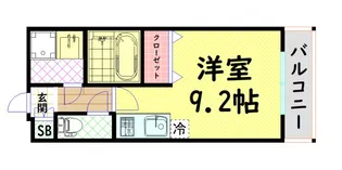 ブラン靭公園【4階】の間取り