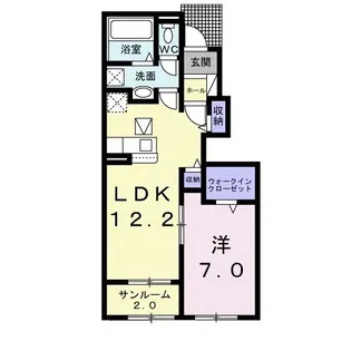 シャトルガーデンFS.IV【1階】の間取り