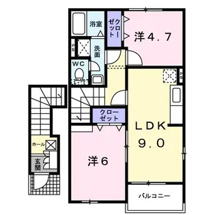 シェール・アン【2階】の間取り