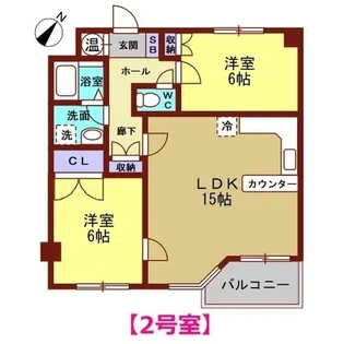 ヴィラサンライズ緑台【4階】の間取り