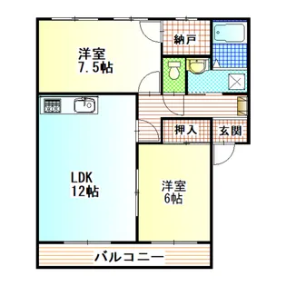 クバーズ1【3階】の間取り