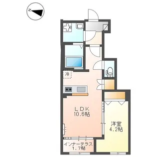 シャインヒルズK&K【1階】の間取り