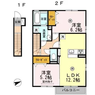 サクシードM【2階】の間取り