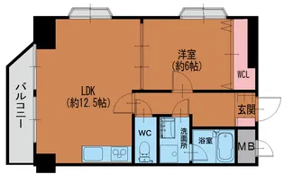 クリエイト野江内代【5階】の間取り