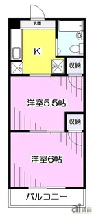 与野第三宝コーポ【3階】の間取り
