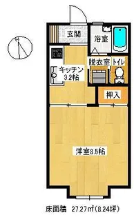 ハイムセレーノ【1階】の間取り