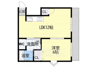 プレージュ本山【5階】の間取り