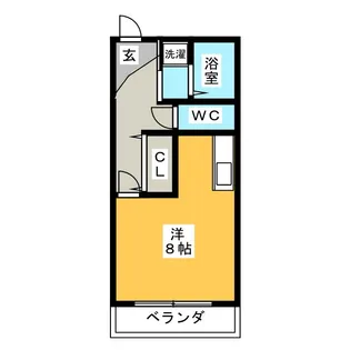 ハイツ五萬石【2階】の間取り