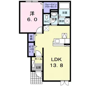 ザウバー・K3【1階】の間取り