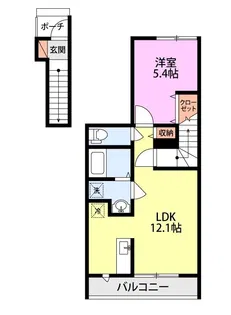スノーコート天神尾【2階】の間取り