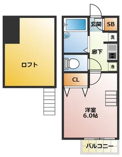屋敷レジデンス【2階】の間取り