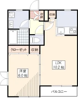 メゾンクレール【2階】の間取り
