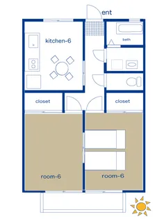 メゾンド292【1階】の間取り