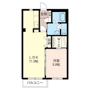 モンテベルデ長坂【2階】の間取り