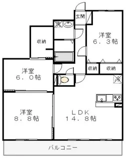 フォルテ【9階】の間取り