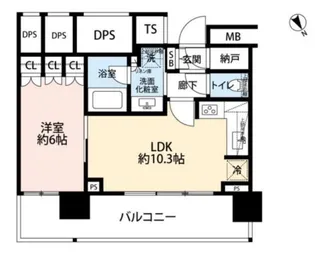 ザ・タワーレジデンス大塚【9階】の間取り