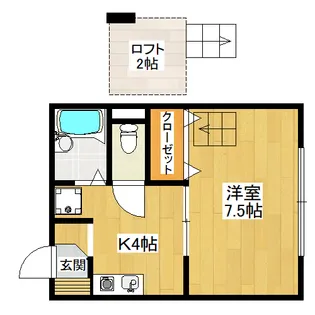 メープルコートI【2階】の間取り