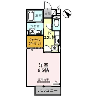 モナリエ大江【2階】の間取り