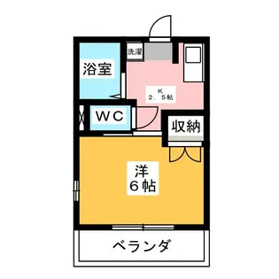 1Kの間取り画像