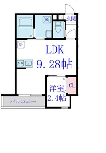 エスペリオ道場南【3階】の間取り