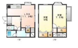 グリーンウィズ【1階】の間取り