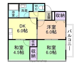 セジュールアキバ【2階】の間取り