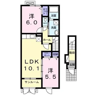 モルゲンロート【2階】の間取り
