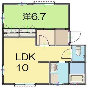 ファミール若竹【1階】の間取り