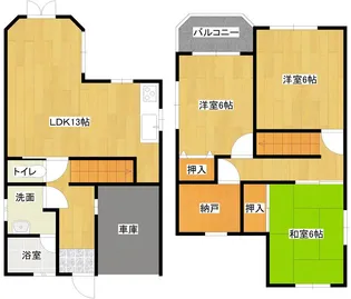 広島県尾道市高須町【一戸建】の間取り