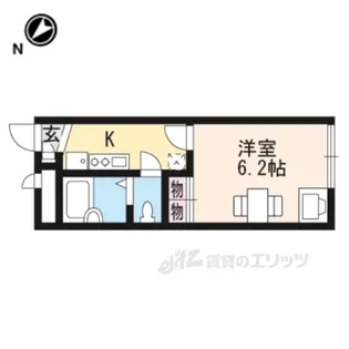 レオパレスK&K1【1階】の間取り