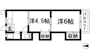 コーポ大川【2階】の間取り