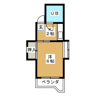 都グリーンハイツ【1階】の間取り