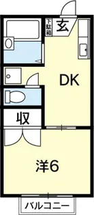 メゾンよしの【2階】の間取り