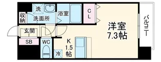 プレサンス名古屋STATIONアライブ【4階】の間取り