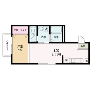 Lana hale野崎【2階】の間取り