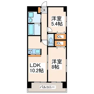 GTマンション東京画廊【4階】の間取り